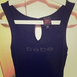 black Bebe tank top L
